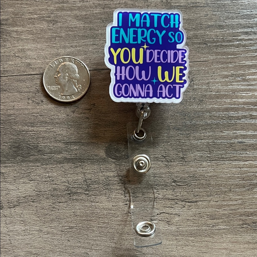 Funny badge reel